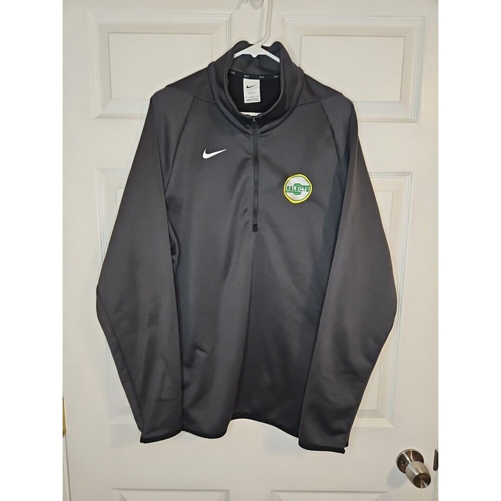 NWOT Nike Dri Fit 1/2 Zip Jacket Gray Seattle Selects Hockey Mens Size XL NEW